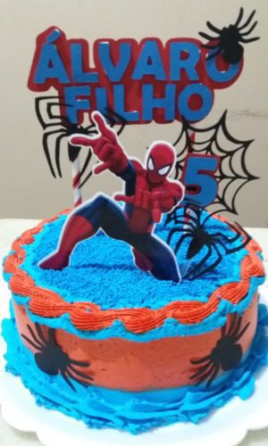 Arquivo de Corte Topo de Bolo Homem Aranha