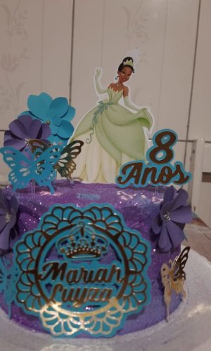 Topper de Bolo Princesa (Arquivo Digital)