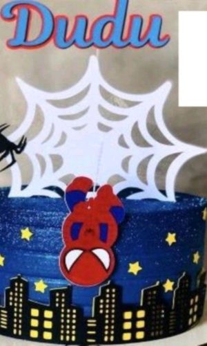 Pague 1 e Leve 3 Topo de Bolo Homem Aranha Cód.001