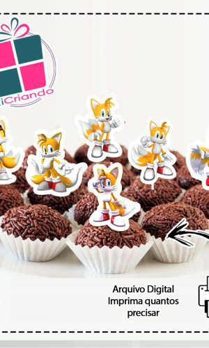 Topper Sonic Tails - Arquivo Digital