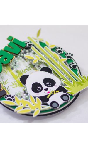#038 Arquivo de corte Topo de Bolo Panda STUDIO E PDF