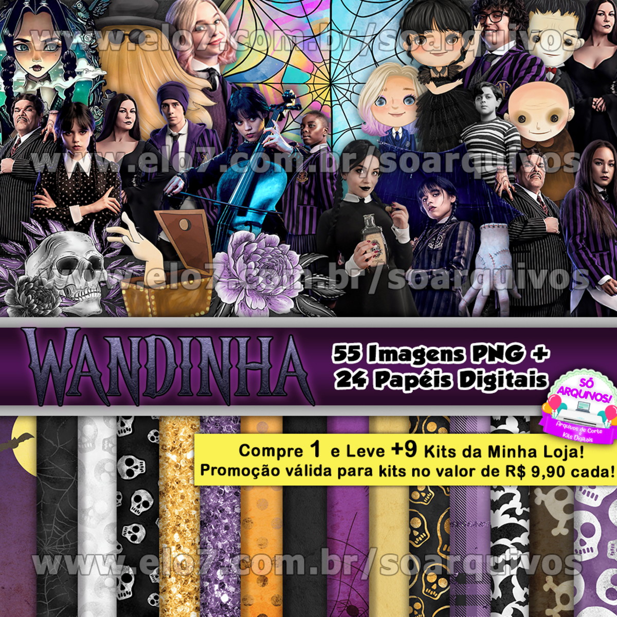 06 - Kit Digital Wandinha