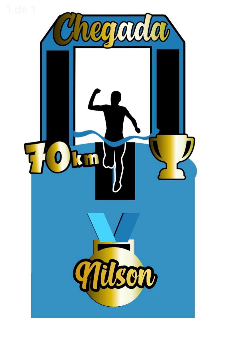 100% em Camadas Arquivo de Corte - Topo de Bolo Maratona - Imagem 2