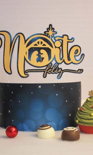 #1430 Arquivo de corte Topo de bolo Natal STUDIO