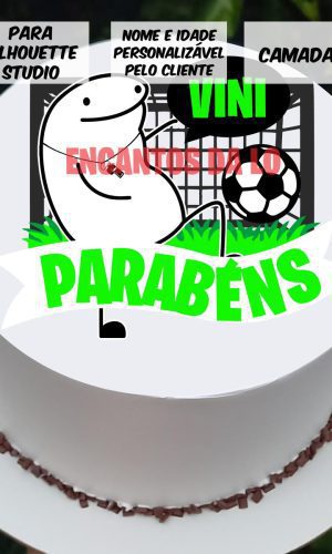 2 Arquivo de Corte Topo de Bolo Flork 15 - Futebol
