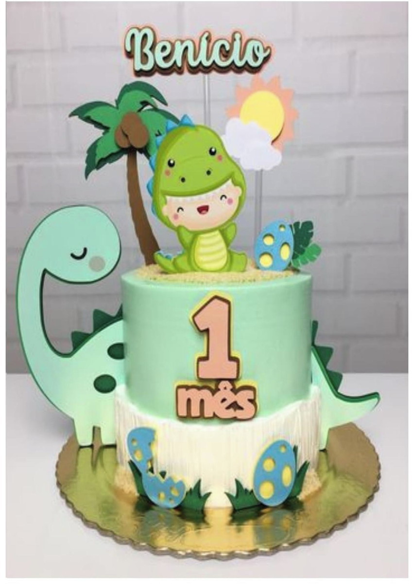 #2019 Arquivo corte Topo de Bolo Dinossauros CAMADAS STUDIO