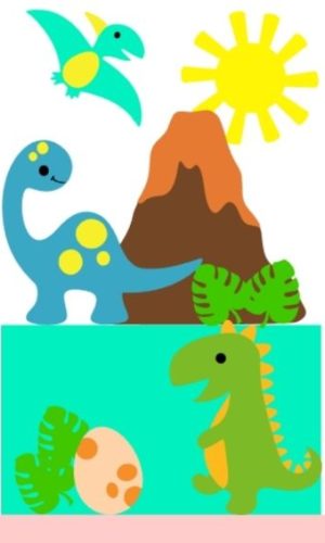 #2039 Arquivo corte Topo de Bolo Dinossauros CAMADAS STUDIO