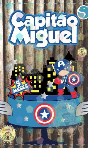 2153 - Arquivo TOPO CAPITAO AMERICA CAMADAS STUDIO