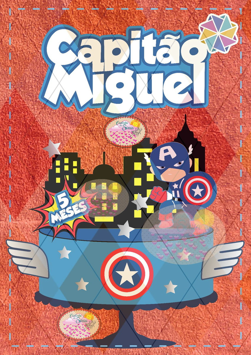 2153 - SVG - ARQUIVO DE CORTE CAPITAO AMERICA CUTE - SCANCUT