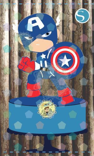 2154 - ARQUIVO PERSONAGEM CAPITAO AMERICA CAMADAS STUDIO