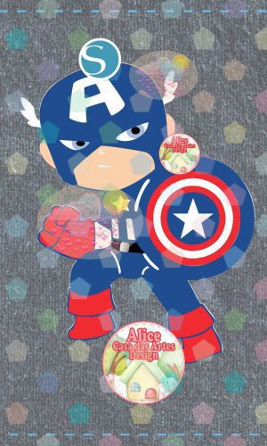 2154 - ARQUIVO PERSONAGEM CAPITAO AMERICA CAMADAS - STUDIO
