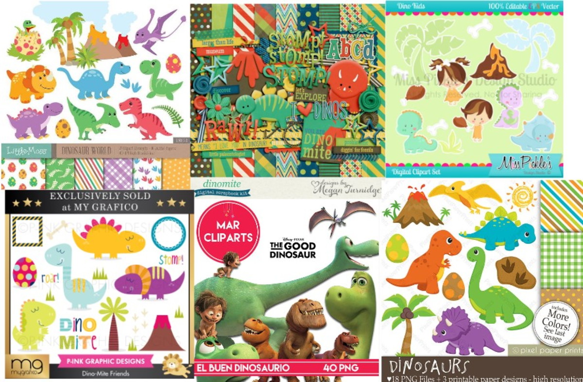 30 KITS DIGITAIS - DINOSSAURO - Imagem 4