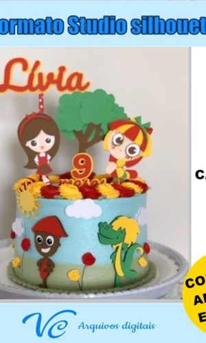 310- Arquivo de corte Topo de Bolo Sítio do Picapau Amarelo