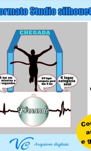 322- Arquivo de Corte Topo Corrida -Linha de Chegada