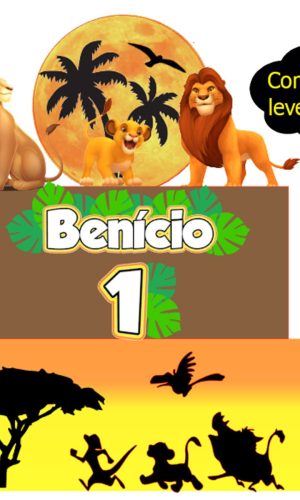 374- Arquivo de corte -topo de bolo rei leão