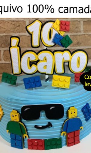 346- Arquivo de corte topo de lego em camadas