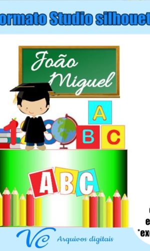 424- Arquivo de Corte Topo Formatura / Abc Menino