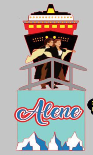 429 - Topo de Bolo Titanic em camadas - arquivo de corte