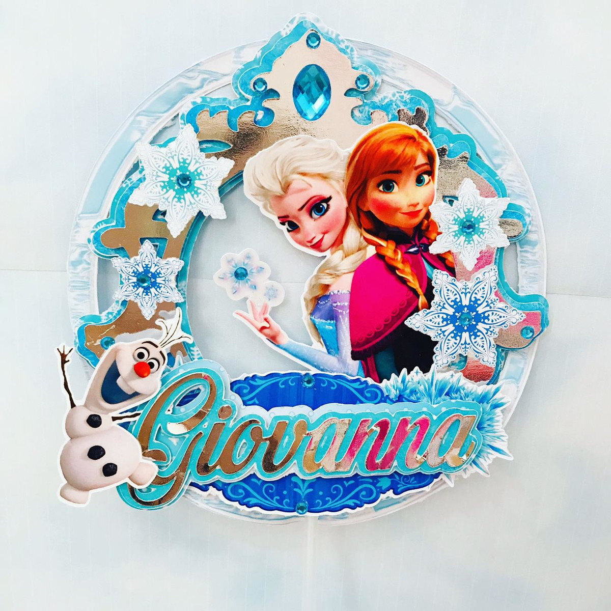 7 Arquivo de corte Frozen Luxo só 1 bolinho studio PDF - Imagem 3