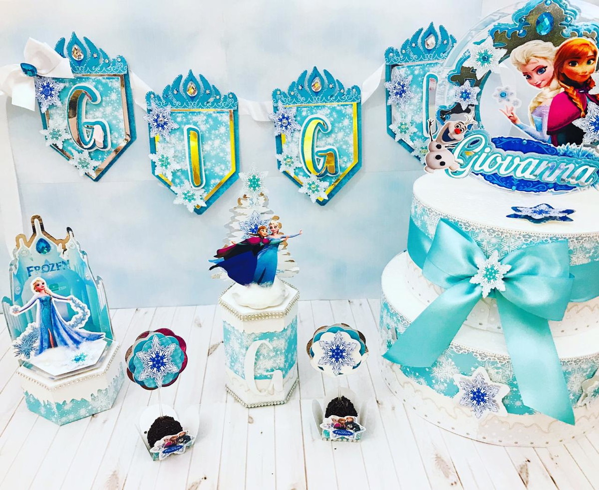 7 Arquivo de corte Frozen Luxo só 1 bolinho studio PDF - Imagem 2