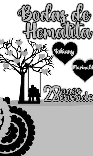 704 - Arquivo Digital Topo de Bolo Bodas de Hematita