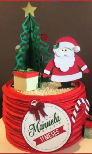 7621 - Arquivo Corte Topo de Bolo Natal -studio e pdf