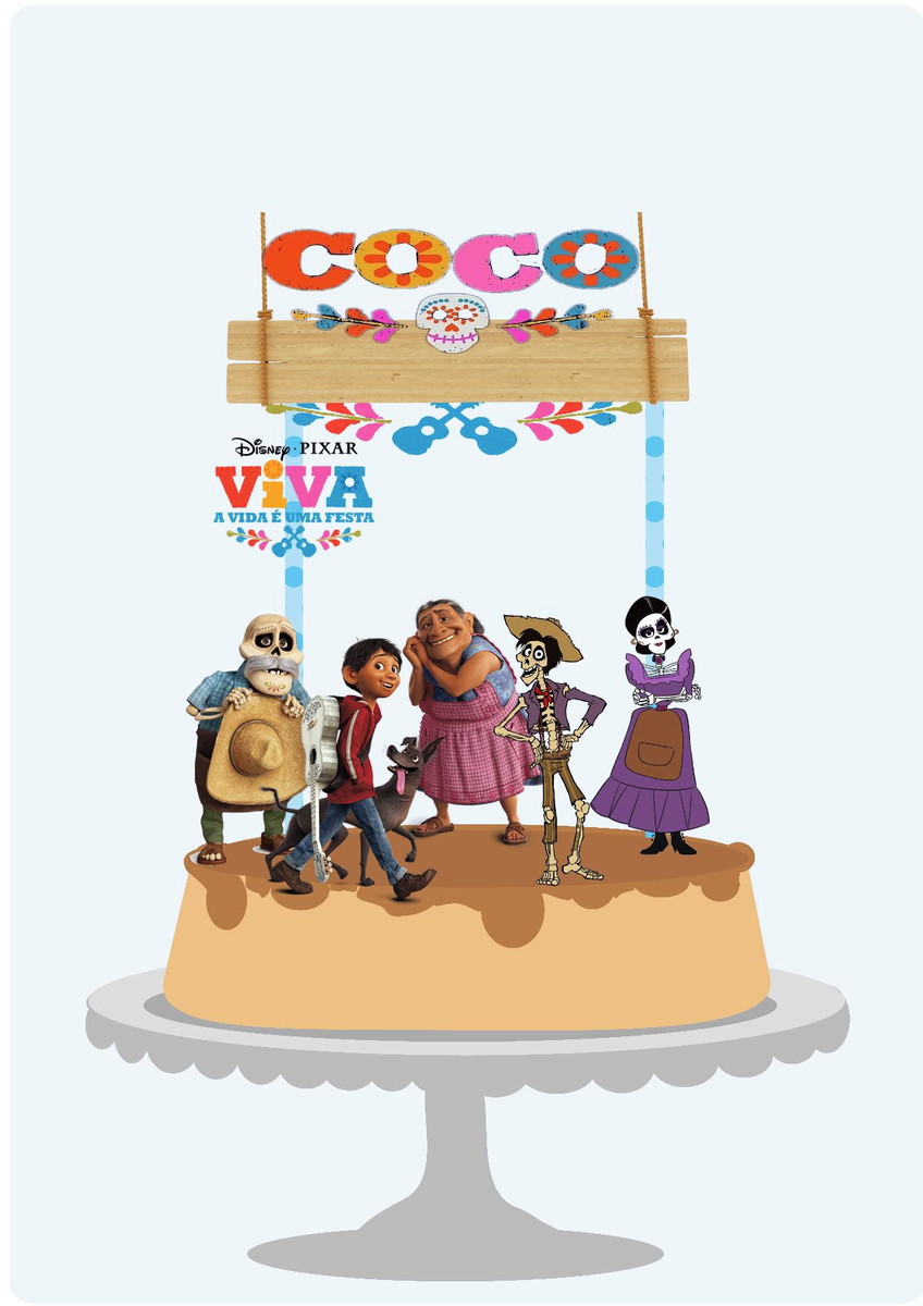83-Arquivo de corte Topo de bolo Viva a Vida é uma Festa