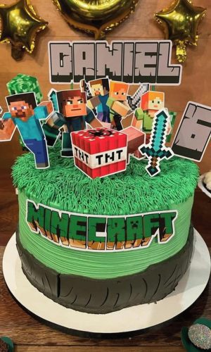 Afc011b - Topo De Bolo Minecraft
