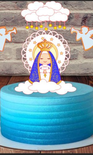 Arquivo Corte topo de bolo nossa senhora aparecida camada