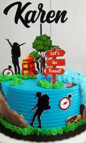 2 Arquivo de Corte Topo de Bolo Viagem 2