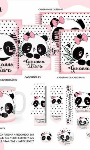 Arquivo Combo Volta as Aulas Panda PDF PNG
