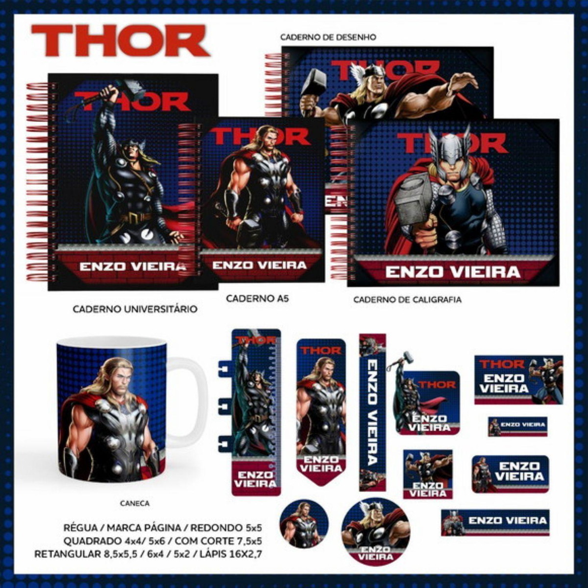 Arquivo Combo Volta as Aulas Thor PDF PNG