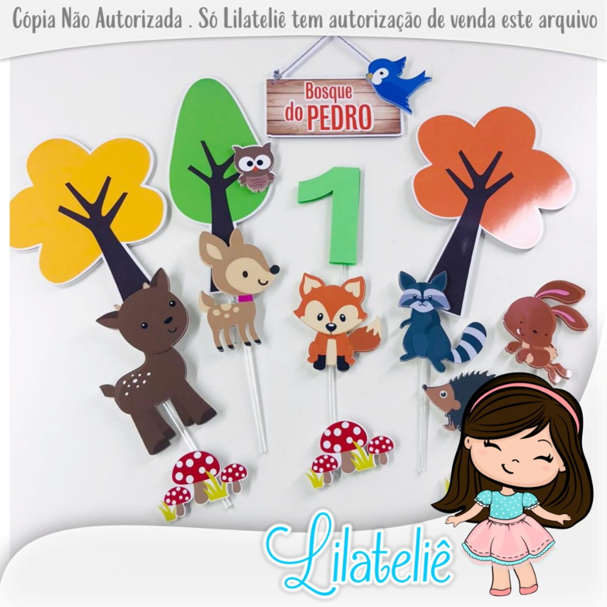 Arquivo corte FCM Scanncut Topper Bosque