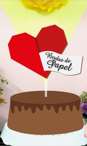 Arquivo Corte - Topo bodas de papel 1 ano-STUDIO
