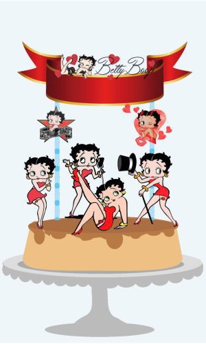 Arquivo Corte - Topo de bolo Betty Boop-STUDIO