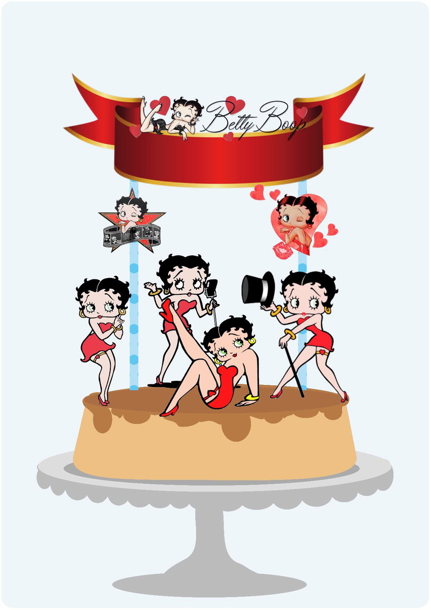 Arquivo Corte - Topo de bolo Betty Boop-STUDIO