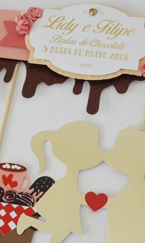 Arquivo Corte -Topo de bolo bodas de chocolate-STUDIO