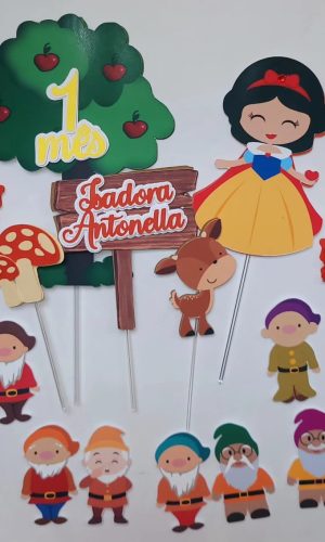 Arquivo Corte Topo de Bolo Branca de Neve Cute