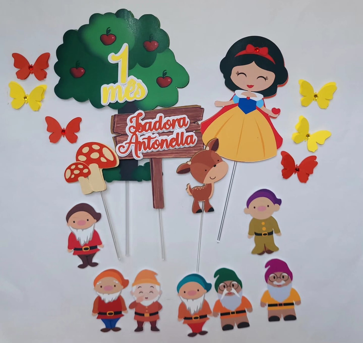 Arquivo Corte Topo de Bolo Branca de Neve Cute