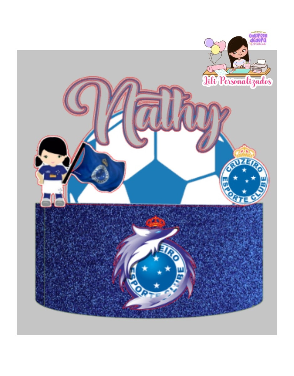 Arquivo Corte Topo de Bolo Cruzeiro Feminino