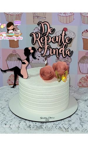 Arquivo Corte Topo de Bolo de Repente Mais Linda c/ Mulher