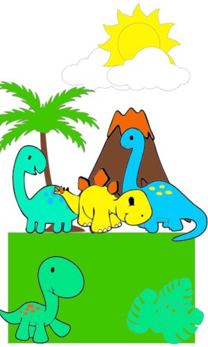 Arquivo Corte: Topo de Bolo Dinossauro 015