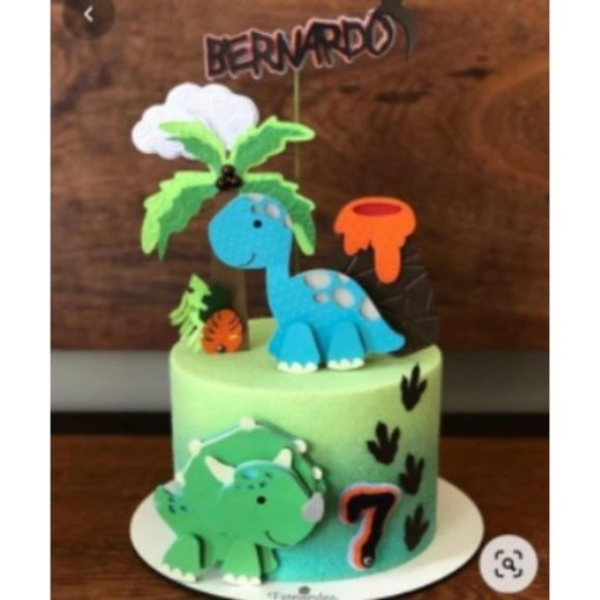 Arquivo corte Topo de Bolo Dinossauro CAMADAS STUDIO, #2033