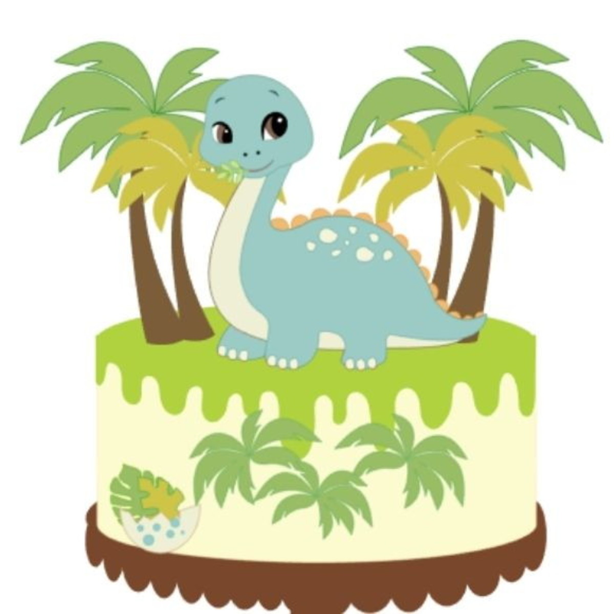 Arquivo corte Topo de Bolo Dinossauro CAMADAS STUDIO, #2038