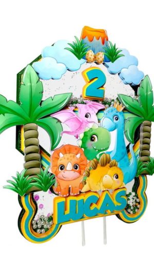 Arquivo corte Topo de Bolo Dinossauro STUDIO, PDF #1280