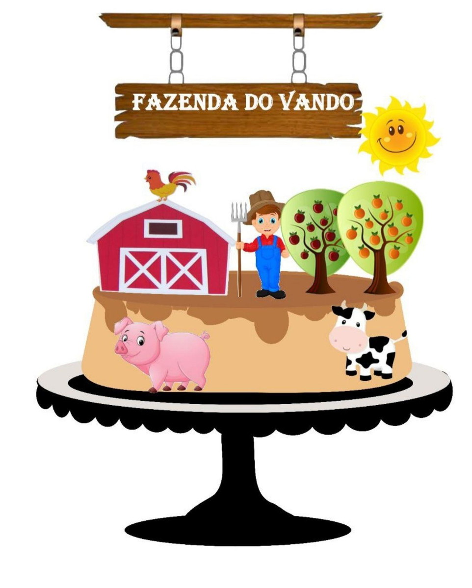 Arquivo Corte Topo de Bolo Fazendinha Menino #17102