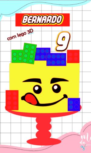 Arquivo Corte: Topo de Bolo Lego 003
