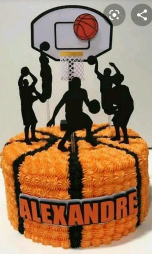 Arquivo Corte Topo de Bolo Basquete Camadas (#2279) Studio