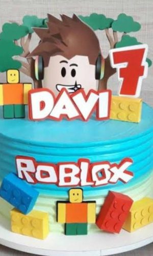 Arquivo Topo de Bolo Roblox + 4 Arquivos a Sua Escolha