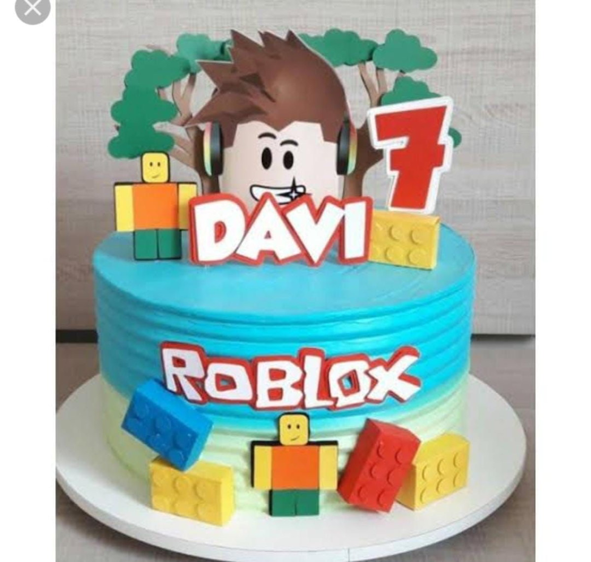 Arquivo Topo de Bolo Roblox + 4 Arquivos a Sua Escolha